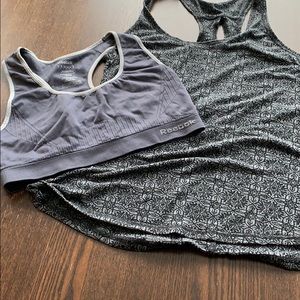 AVIA Workout Tank Top & Reebok Sports Bra